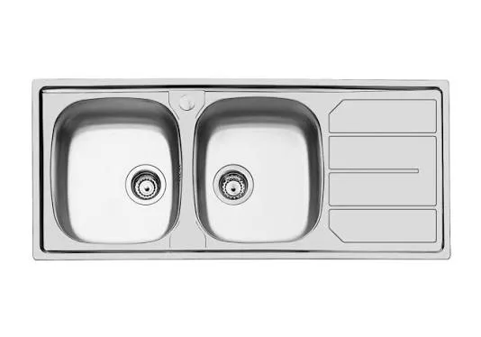 Normal Double Kitchen Sink with Arm